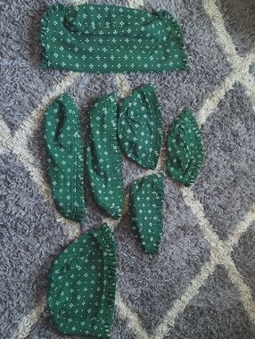 Longaberger Heritage Green Basket Liner Bundle